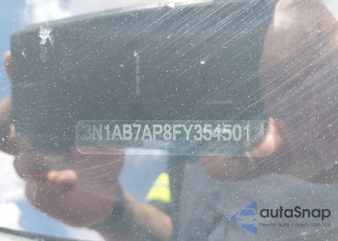 2015 Nissan Sentra Sv z USA, uszkodzony, nr VIN 3N1AB7AP8FY354501